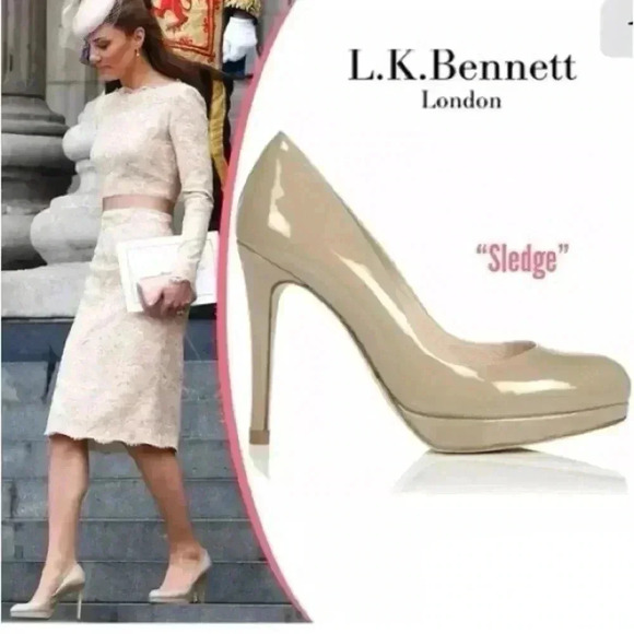LK Bennett Pumps | Sledge Patent – Clay | Size 39 (US 8.5) - Picture 1 of 11